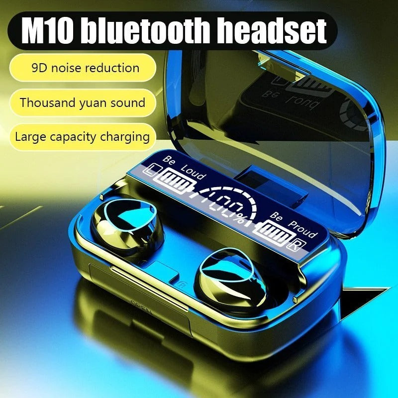 M10 TWS 5.3 Earbuds | Original M10 | LED Display | Wireless Earphones with Microphone
