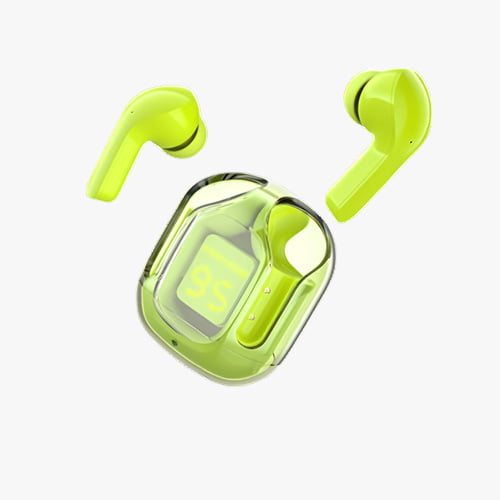Air 31 Wireless Earbuds with Transparent Crystal Case 5.3