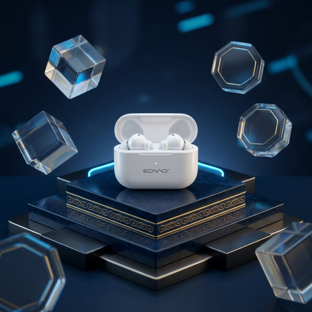 SOVO SBT-912 Mini Pro Wireless Earbuds with Bluetooth V5.3 and Compact Charging Case